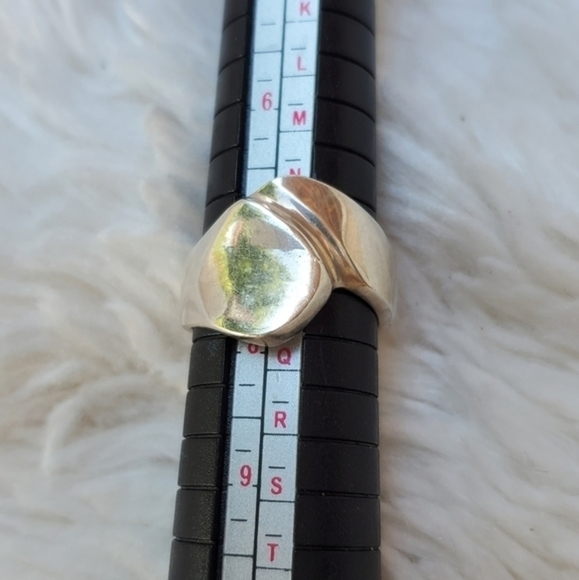 Vintage‎ sterling abstract ring 7.75-8 - Picture 3 of 8